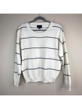 Lumiere Sweater Womens Medium Neutral French Girl Capsule Striped Travel Comfy